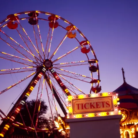 carnival with ferris wheel 