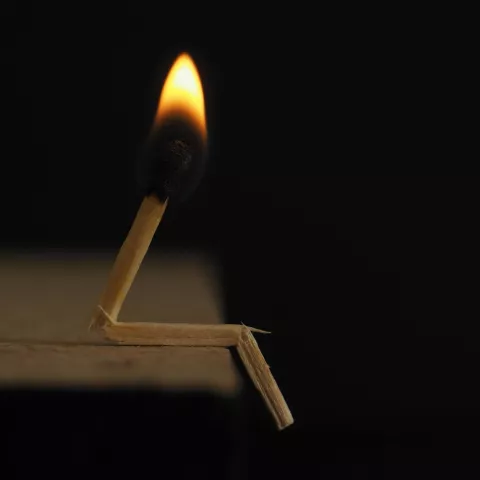 flame on match