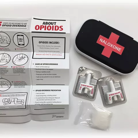 Naloxone kit package
