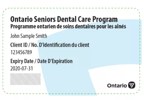 senior dental card