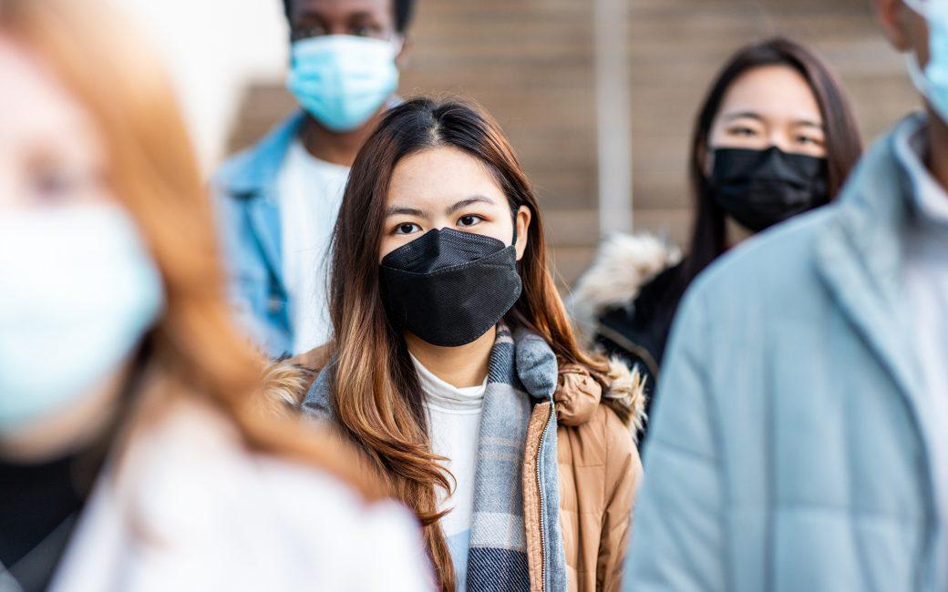people wearing masks