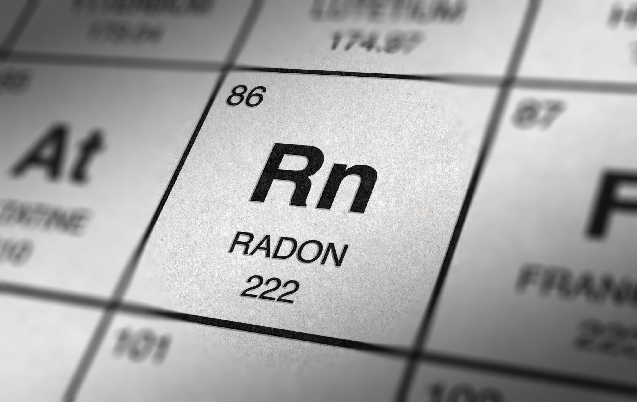 RADON Element 86 of the periodic table