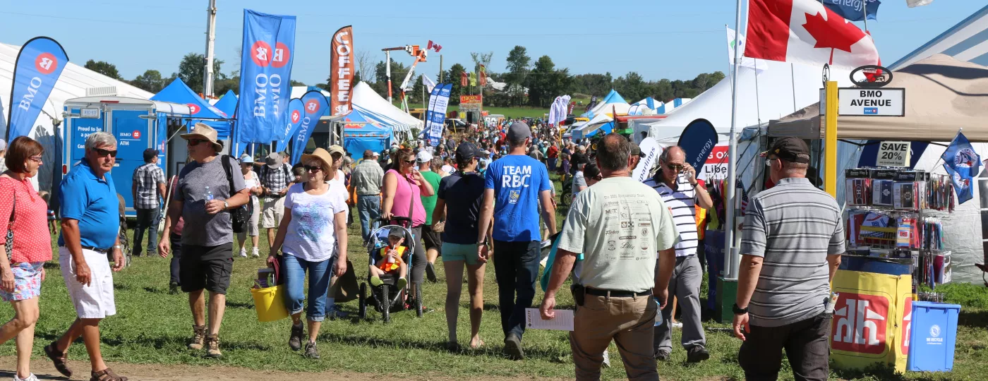 Crowd at International Plowing Match in 2016