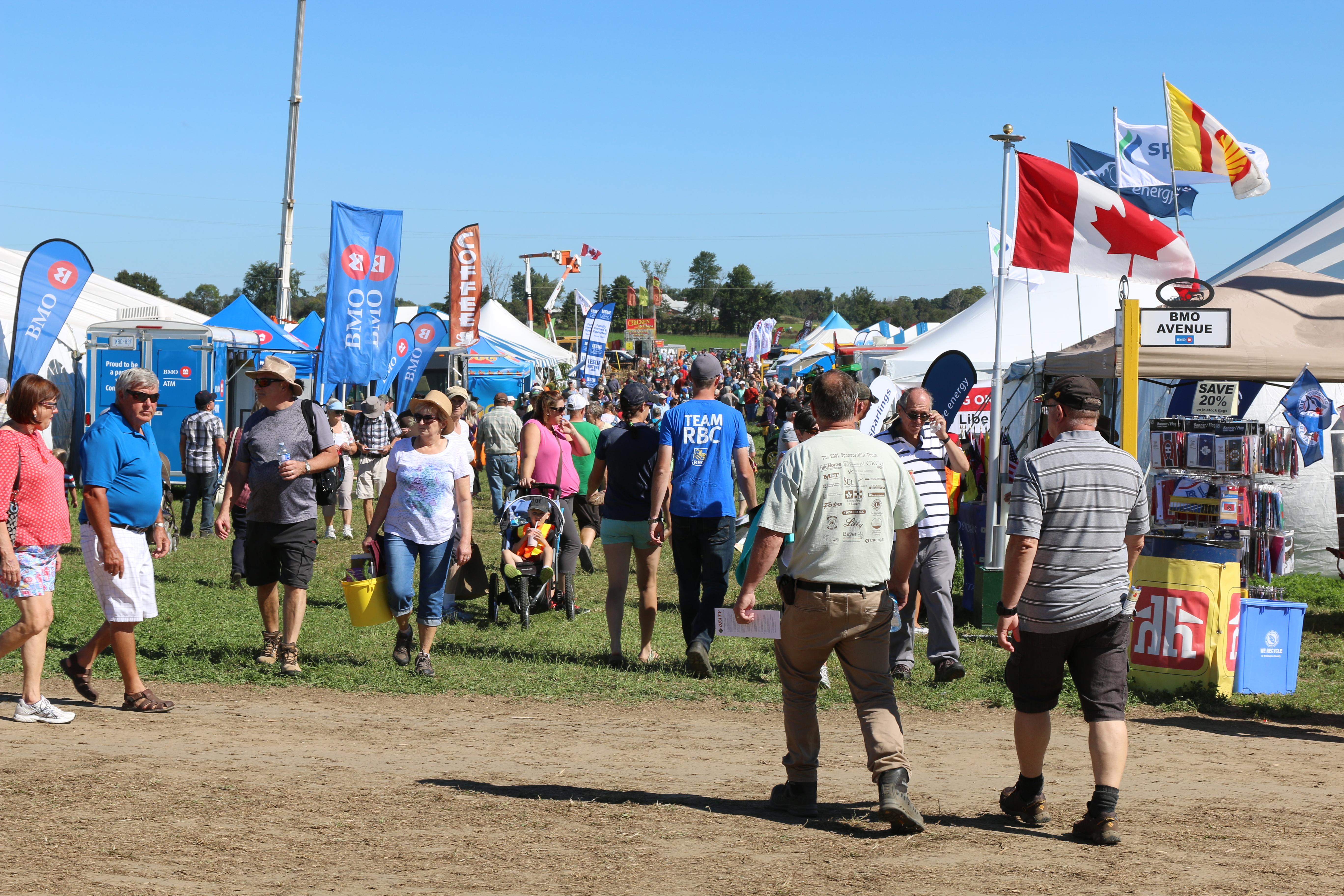 Crowd at International Plowing Match in 2016