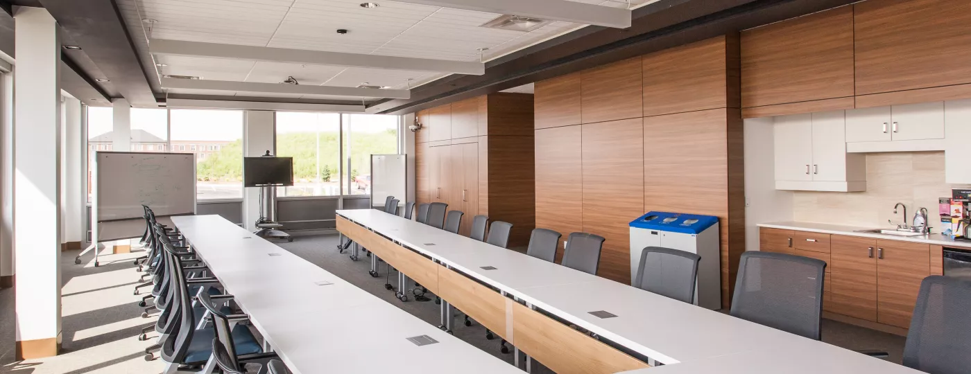 Trillium board room at the Guelph public health office