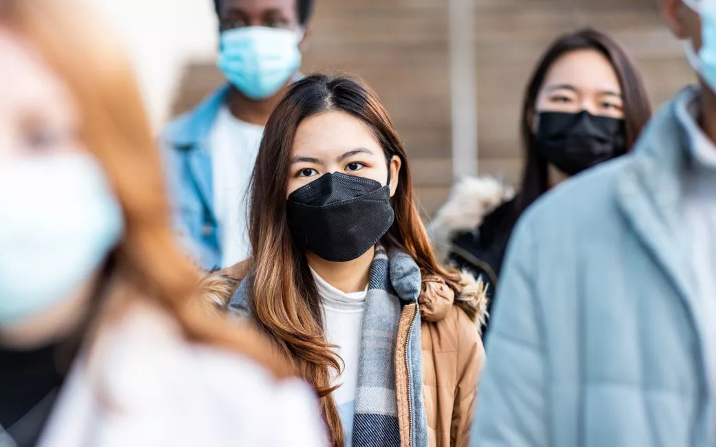 people wearing masks